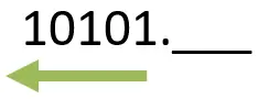 4) التحويل من العشري الى الثنائي بطريقة القسمة - كتابة النتيجة - مثال 9